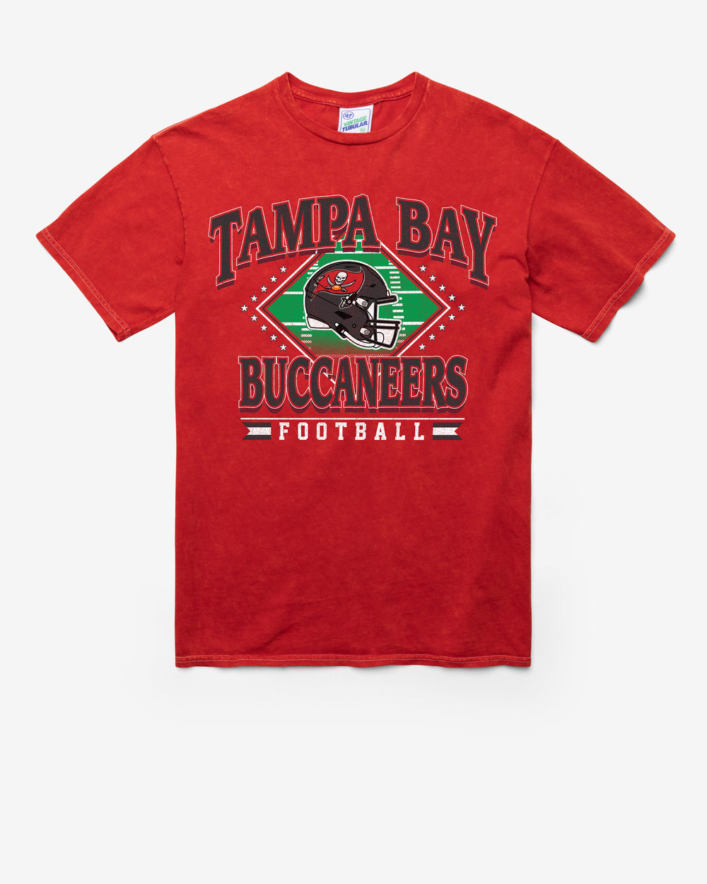 TAMPA BAY BUCCANEERS FIELD PASS VINTAGE '47 TUBULAR TEE DT RED