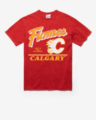 CALGARY FLAMES FLY BY VINTAGE '47 TUBULAR TEE DT RED