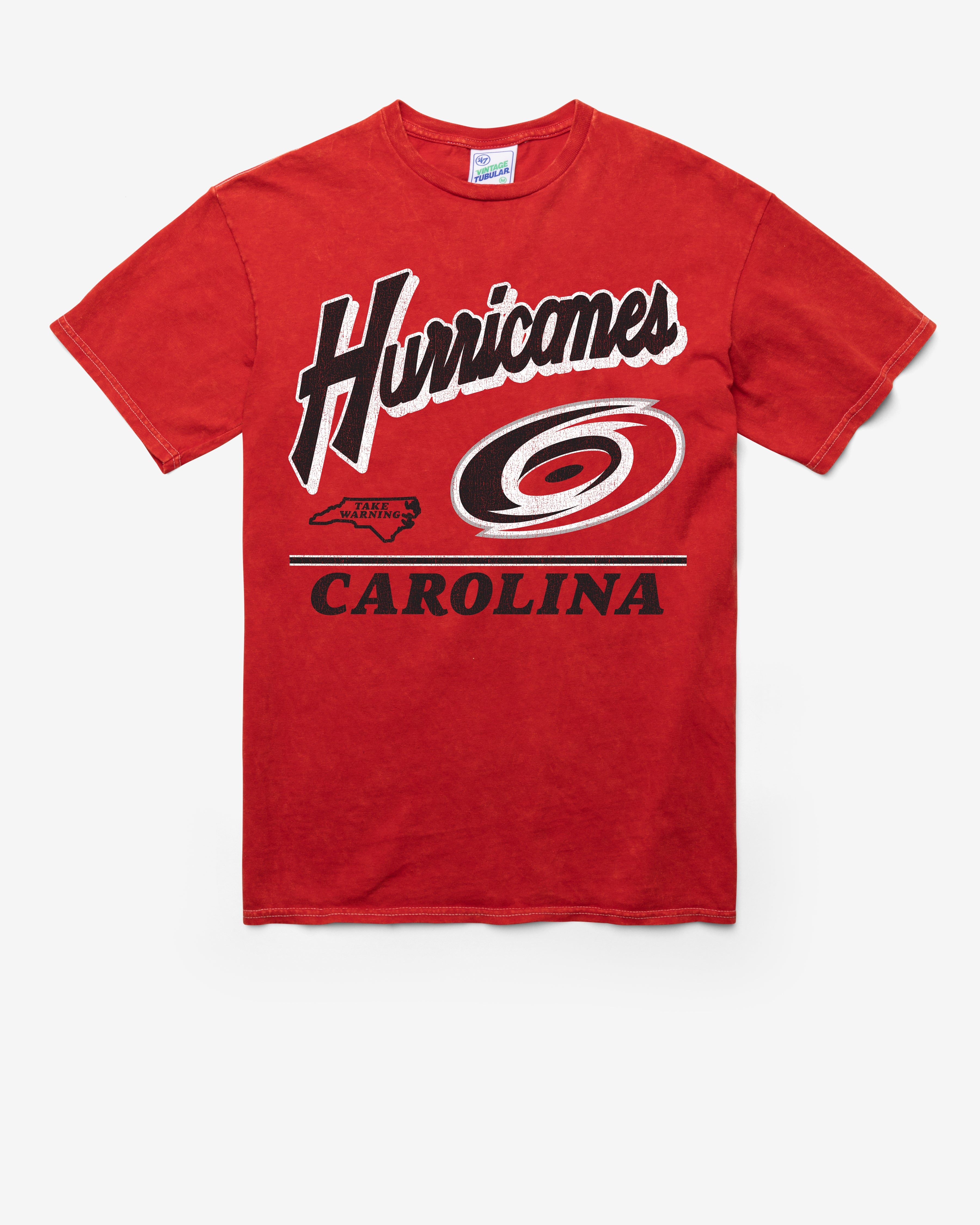 CAROLINA HURRICANES FLY BY VINTAGE '47 TUBULAR TEE DT RED