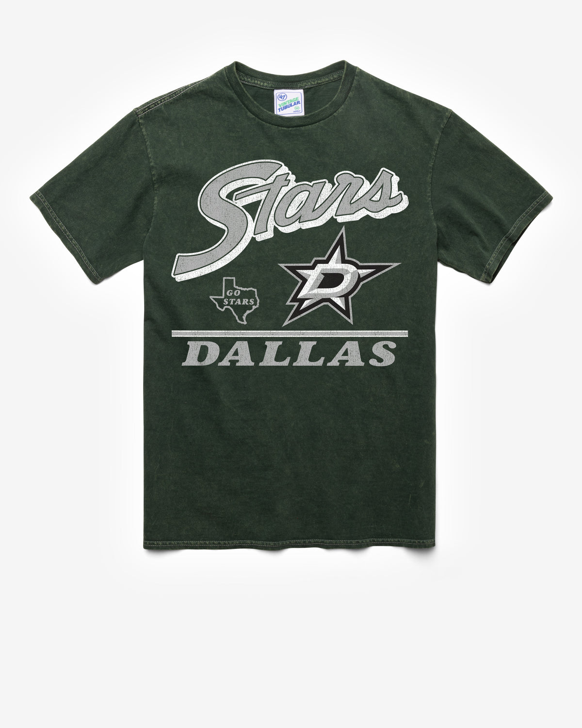 DALLAS STARS FLY BY VINTAGE '47 TUBULAR TEE DT FOREST