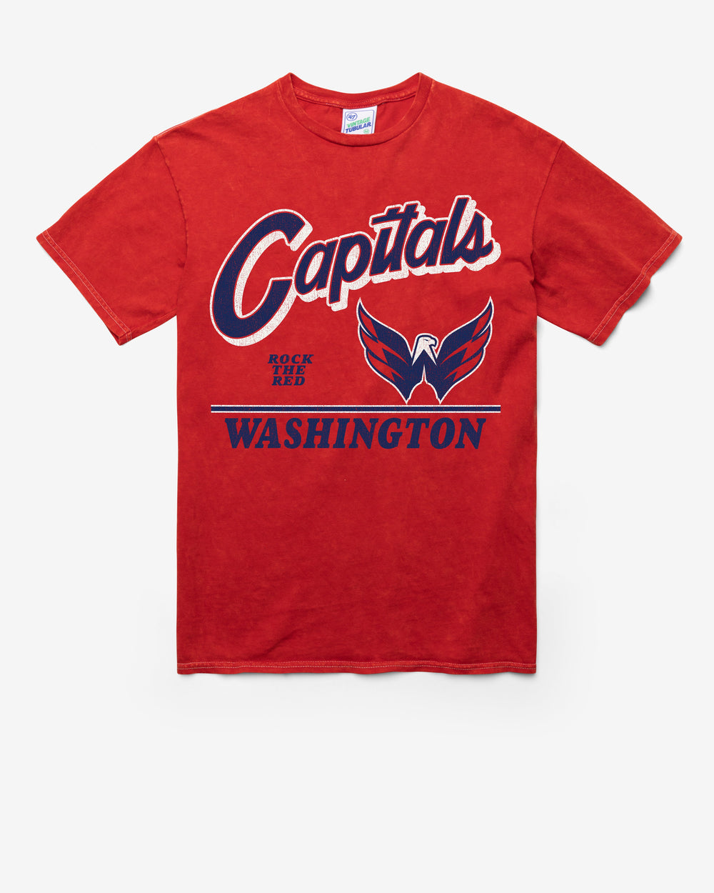 WASHINGTON CAPITALS FLY BY VINTAGE '47 TUBULAR TEE DT RED