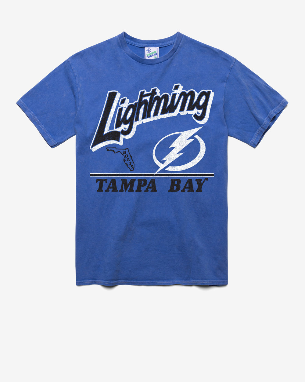 TAMPA BAY LIGHTNING FLY BY VINTAGE '47 TUBULAR TEE DT CALI BLUE