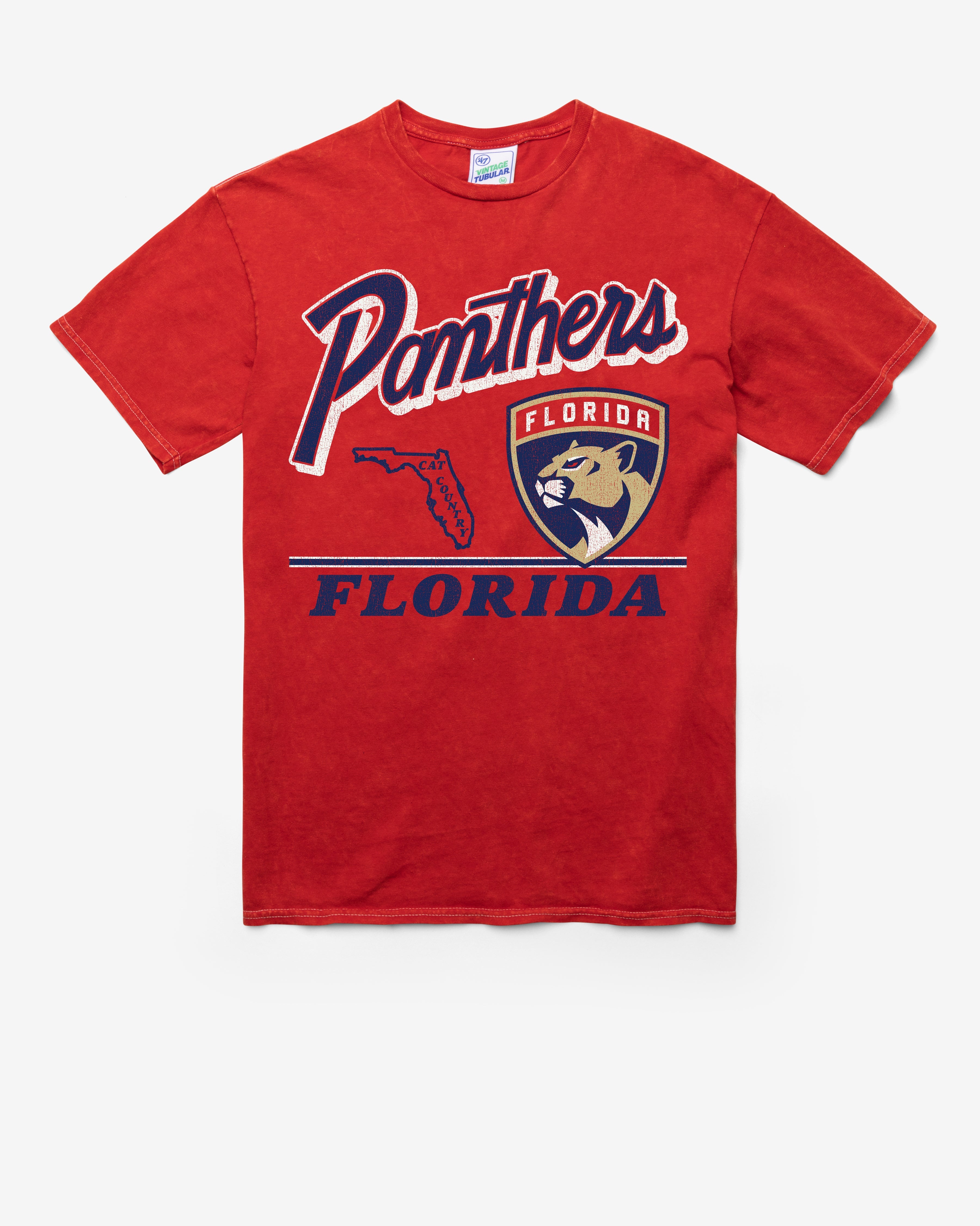 FLORIDA PANTHERS FLY BY VINTAGE '47 TUBULAR TEE DT RED
