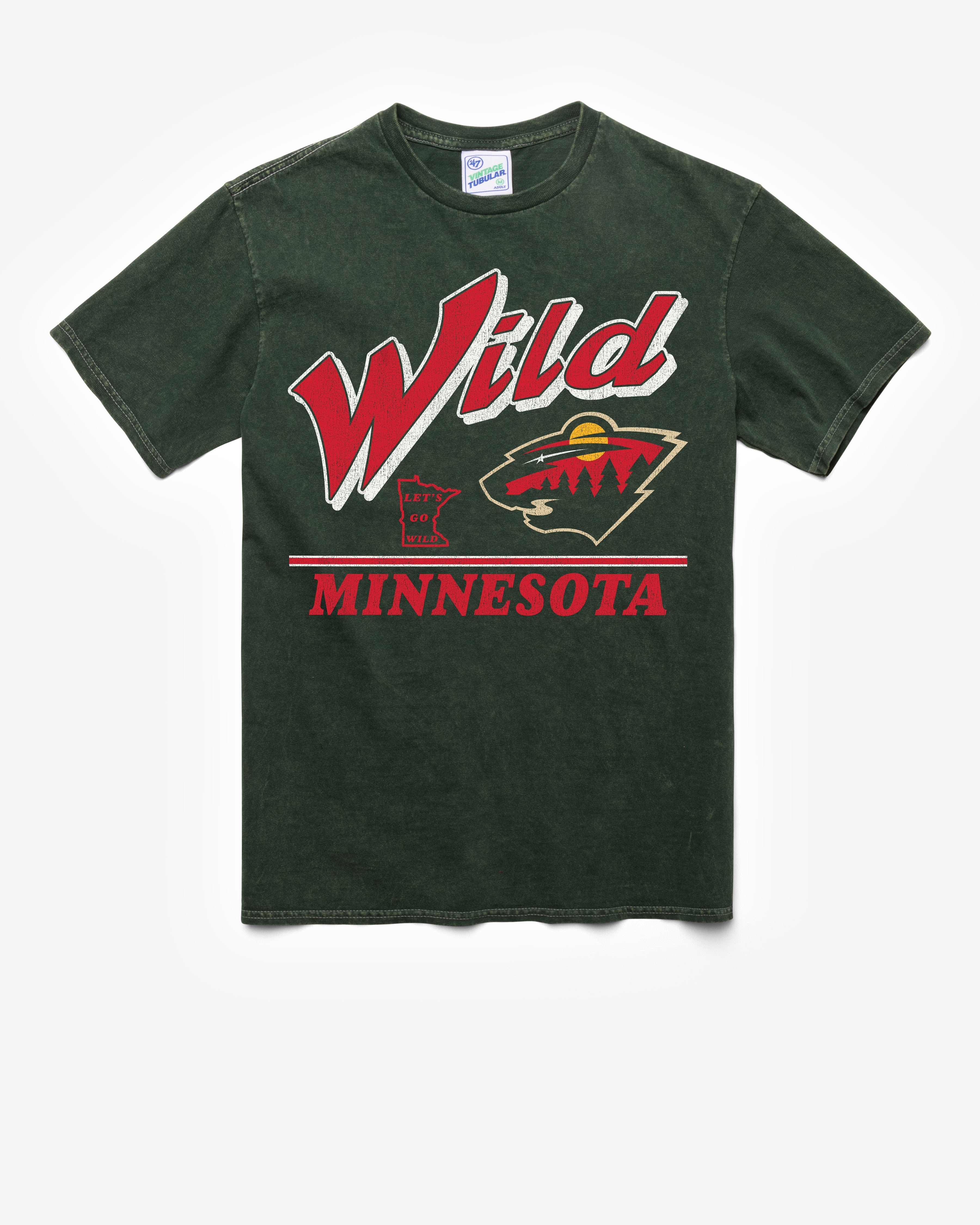 MINNESOTA WILD FLY BY VINTAGE '47 TUBULAR TEE DT FOREST