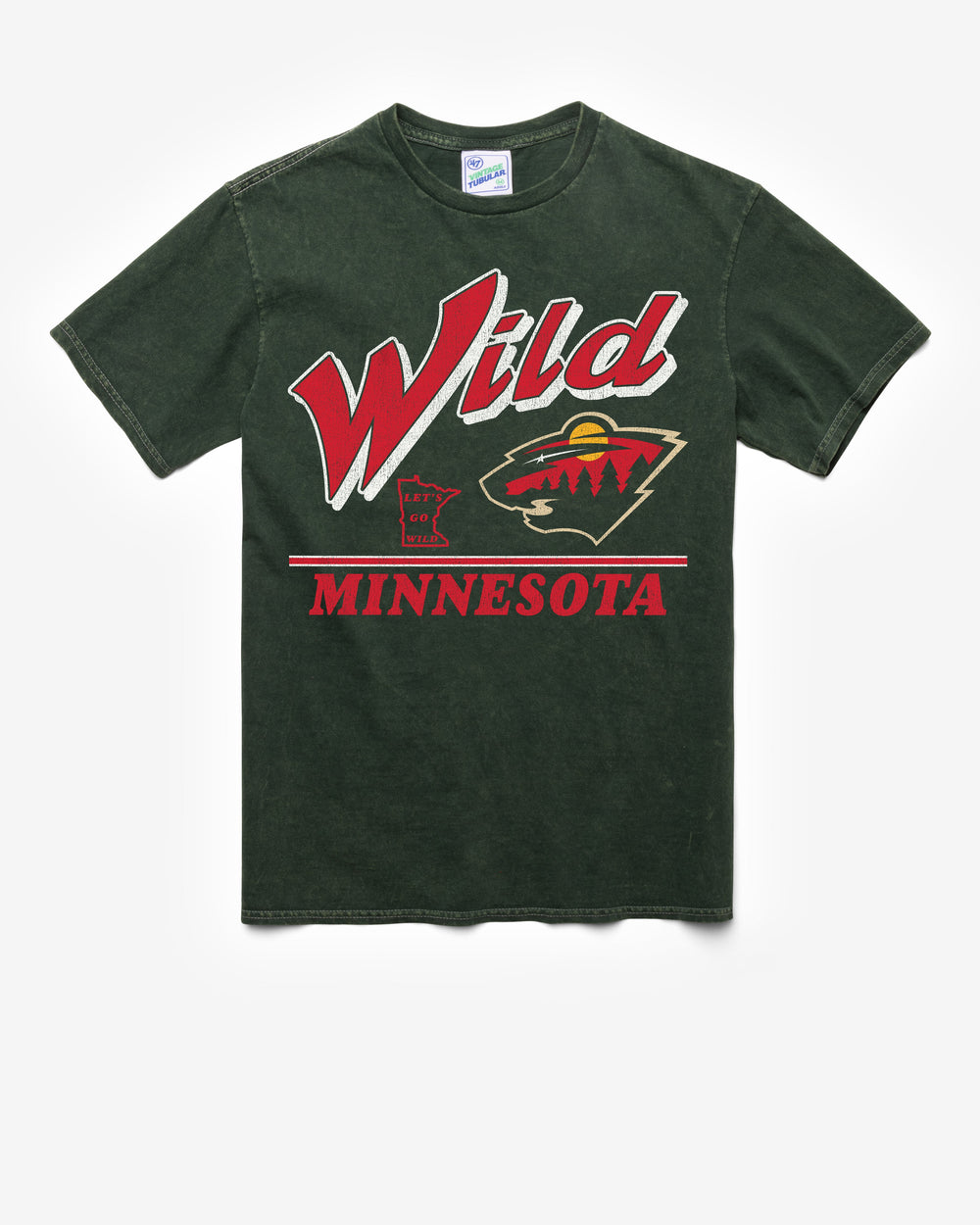 MINNESOTA WILD FLY BY VINTAGE '47 TUBULAR TEE DT FOREST