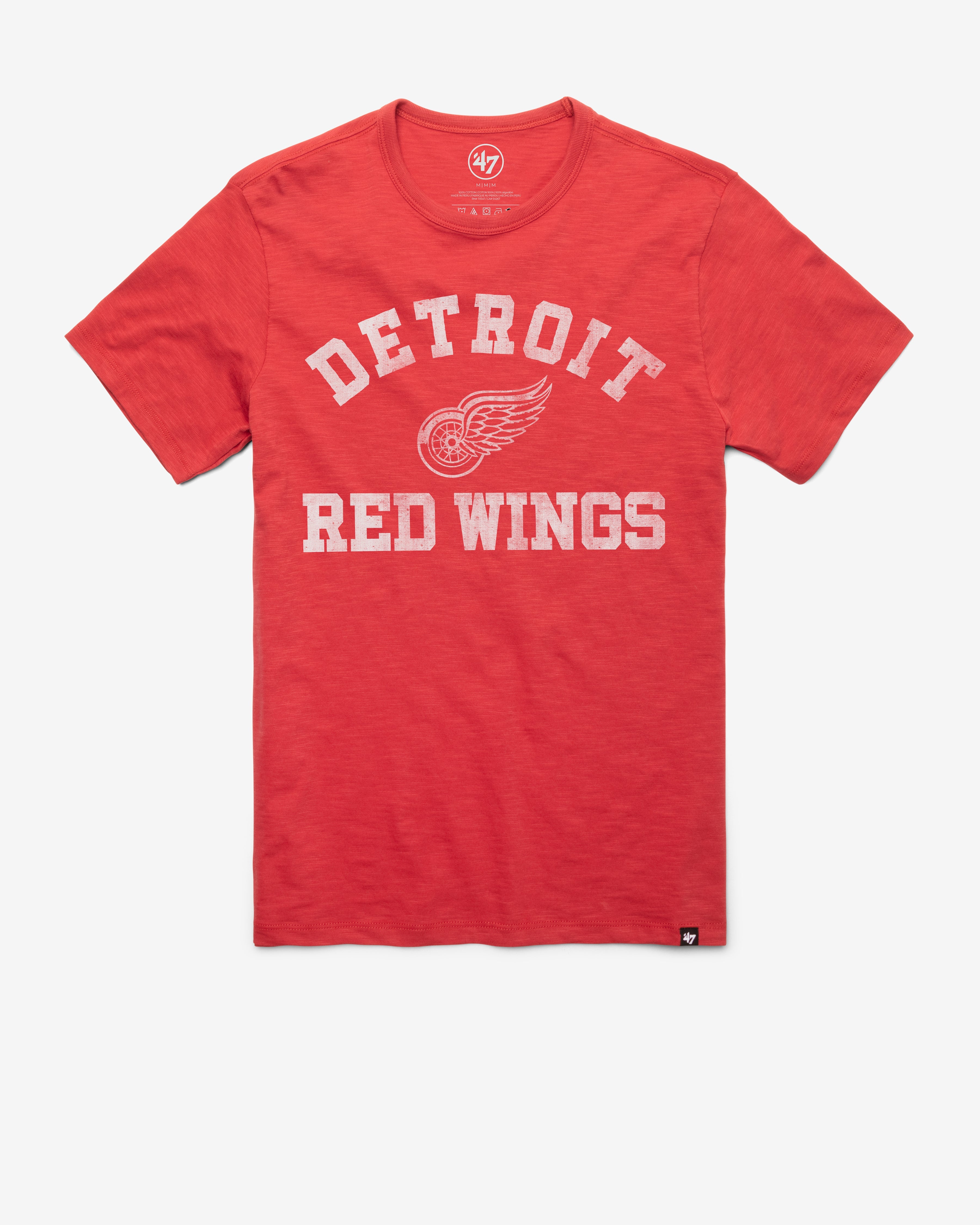 DETROIT RED WINGS ODESSA '47 SCRUM TEE RESCUE RED
