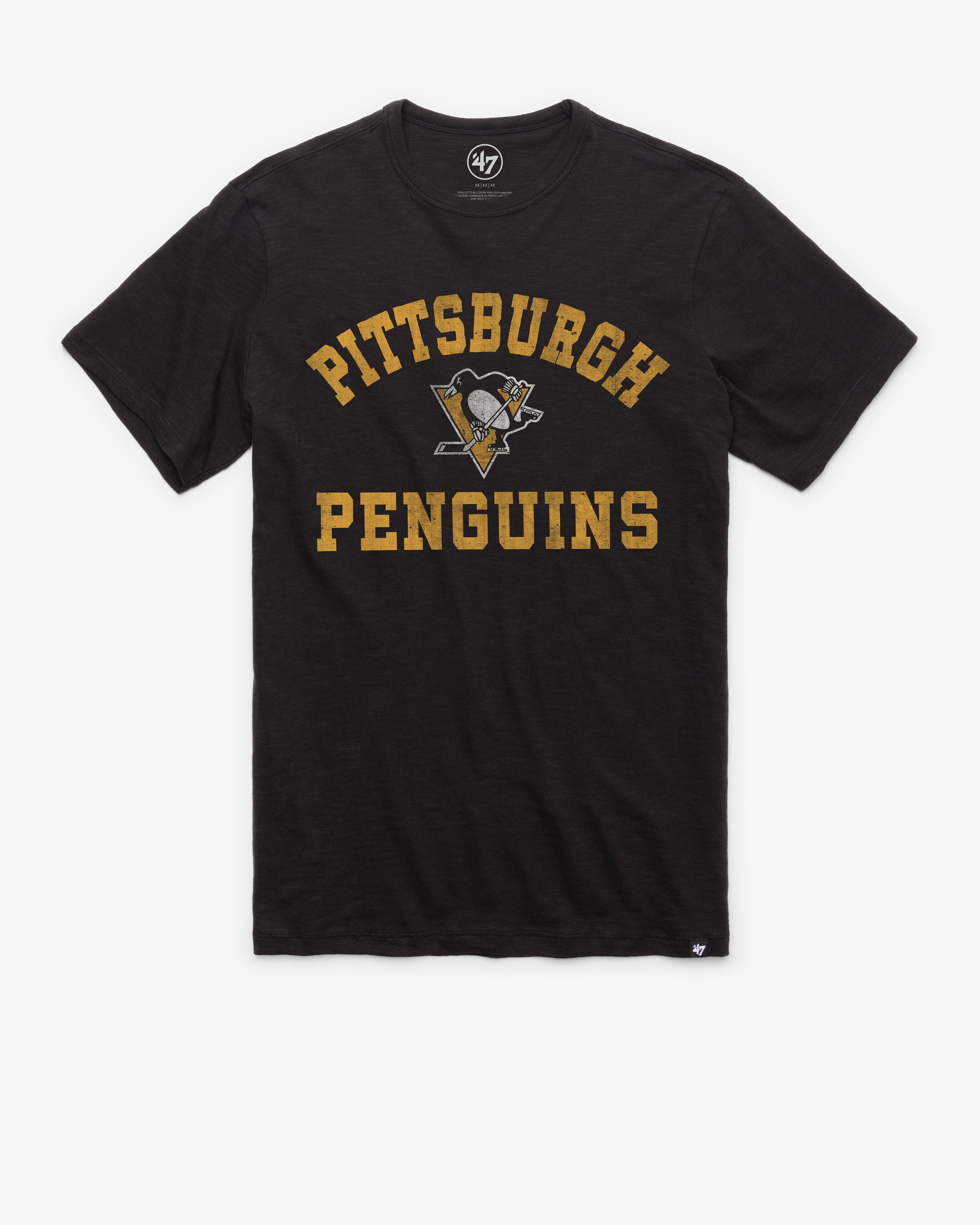 PITTSBURGH PENGUINS ODESSA '47 SCRUM TEE JET BLACK