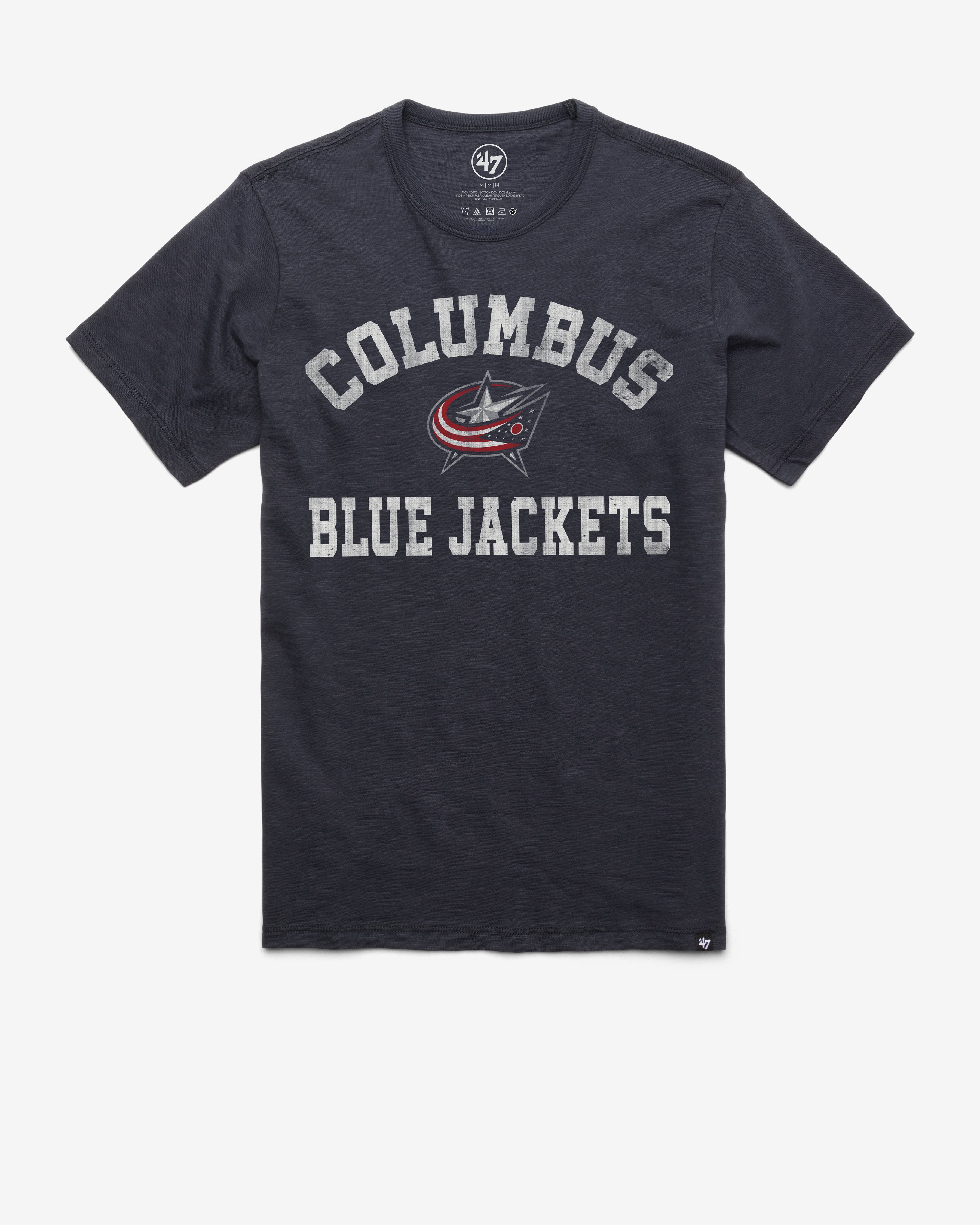 COLUMBUS BLUE JACKETS ODESSA '47 SCRUM TEE FALL NAVY