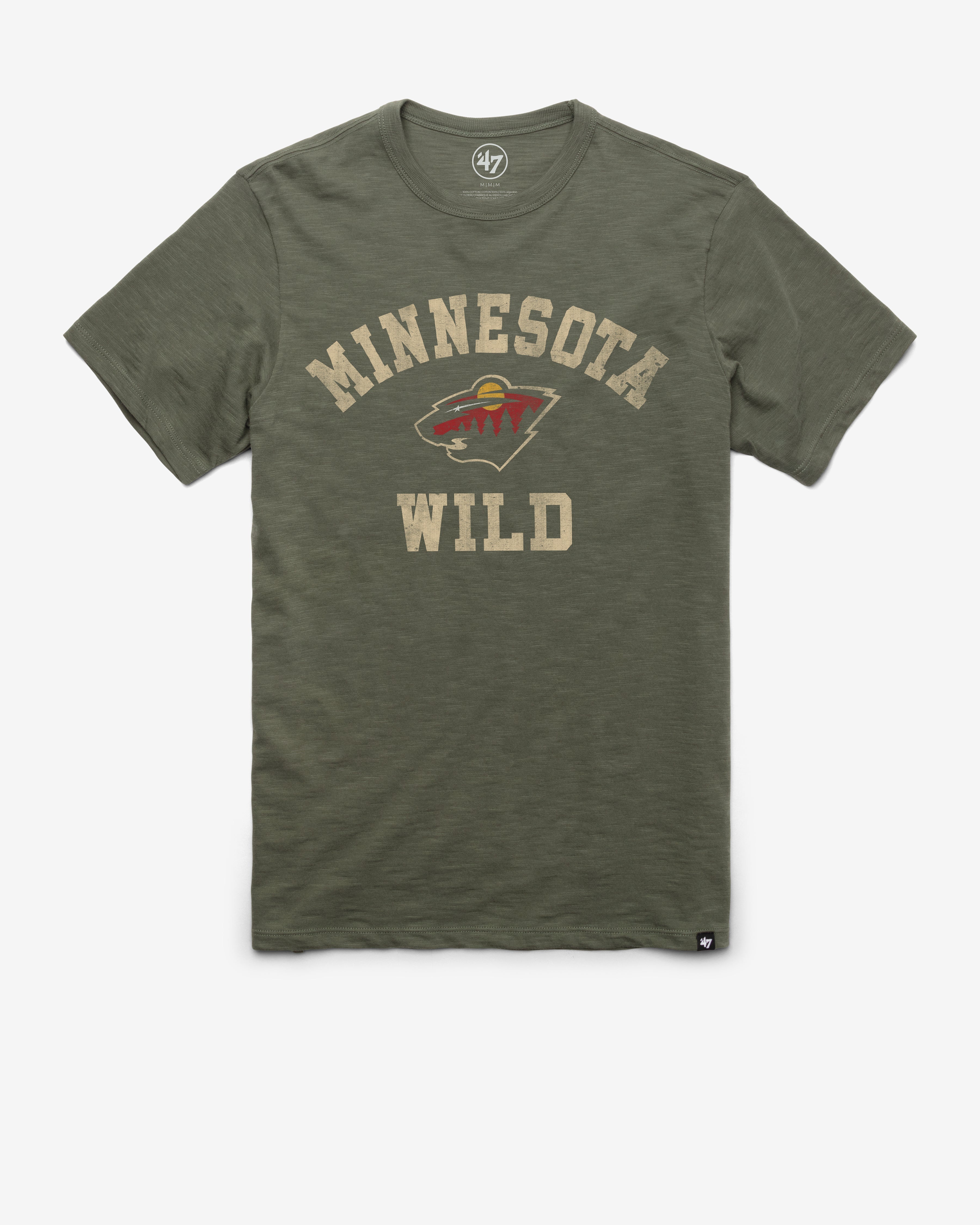 MINNESOTA WILD ODESSA '47 SCRUM TEE BOTTLE GREEN